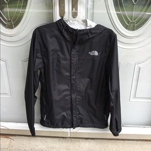 Men’s The North Face Dry Vent Hooded Rain Jacket Size Large Black